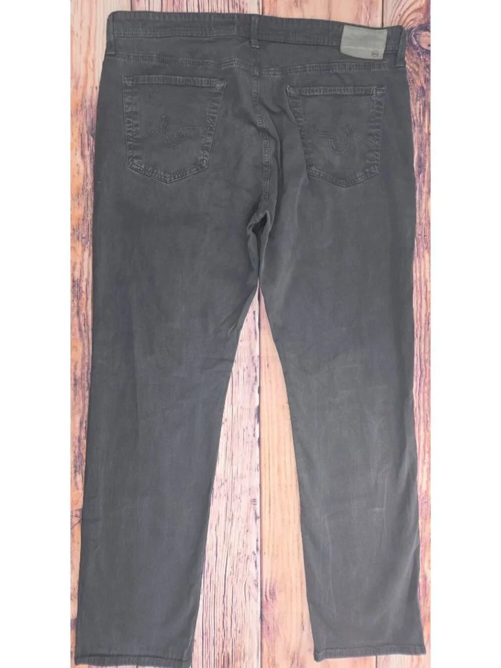 AG Adriano Goldschmied Mens The Everett Slim Gray Pants 38x32